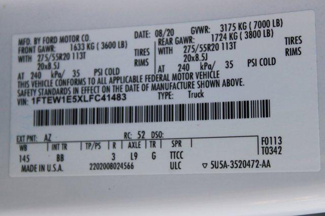 used 2020 Ford F-150 car, priced at $37,999