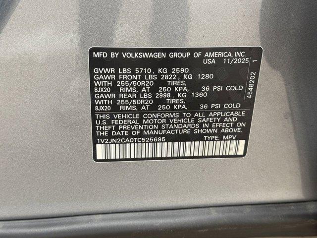 new 2026 Volkswagen Atlas car, priced at $45,681