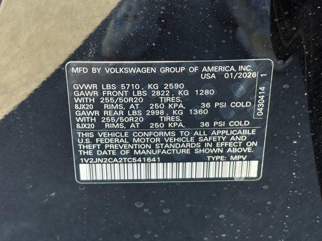 new 2026 Volkswagen Atlas car, priced at $46,291