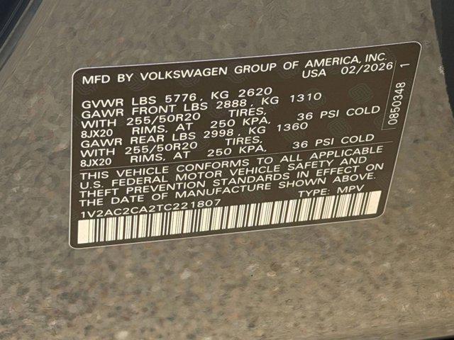 new 2026 Volkswagen Atlas Cross Sport car, priced at $51,941