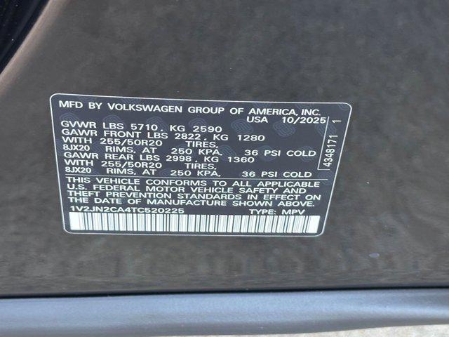 new 2026 Volkswagen Atlas car, priced at $45,541