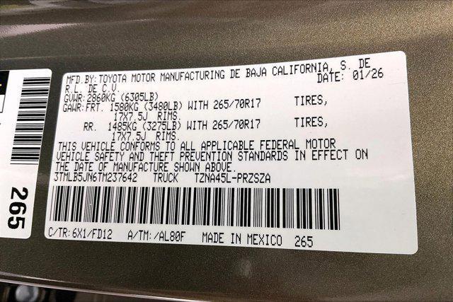 new 2026 Toyota Tacoma car, priced at $43,565