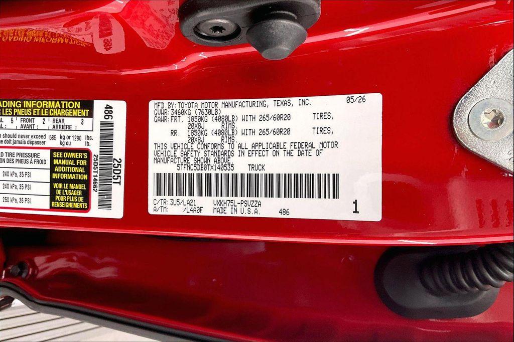 new 2026 Toyota Tundra Hybrid car, priced at $72,540