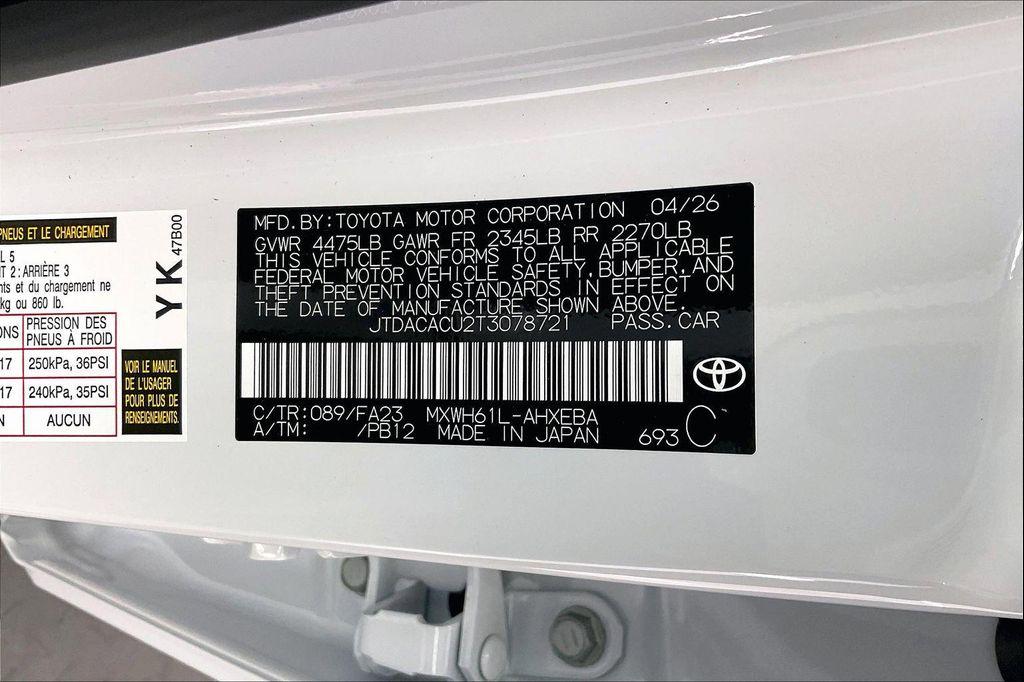 new 2026 Toyota Prius Plug-In Hybrid car, priced at $35,463