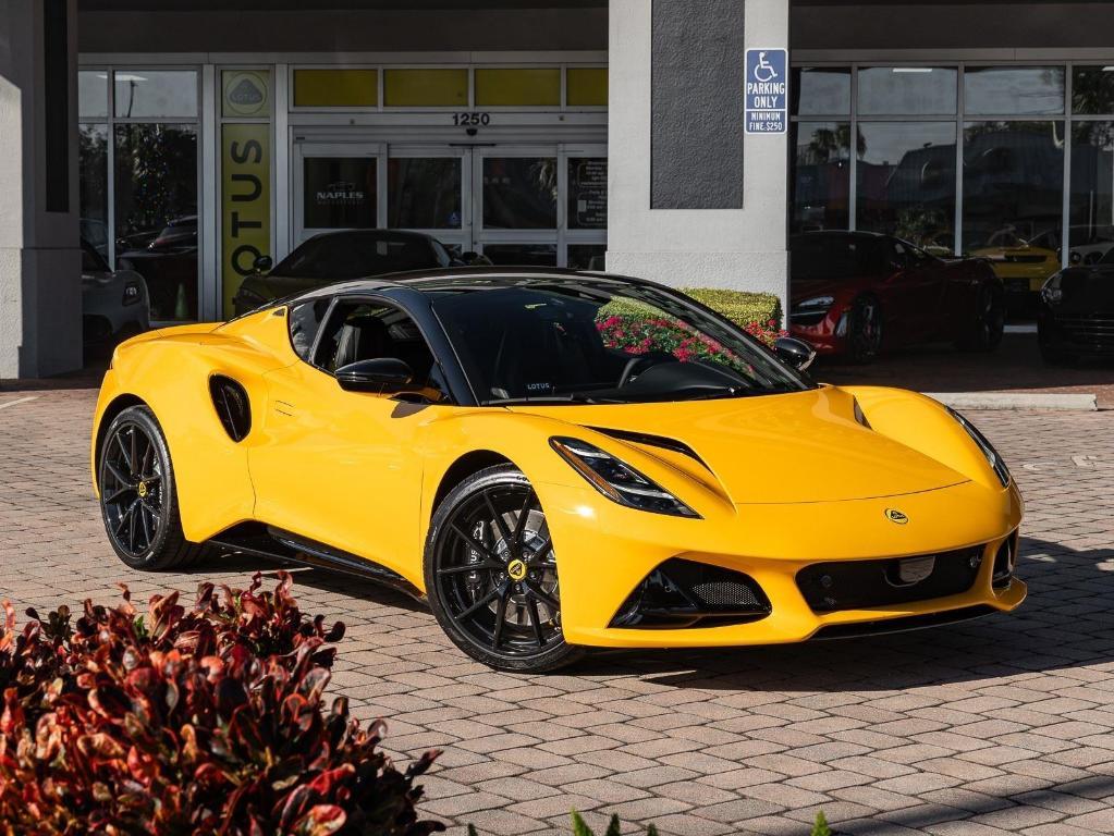 new 2026 Lotus Emira car, priced at $120,000