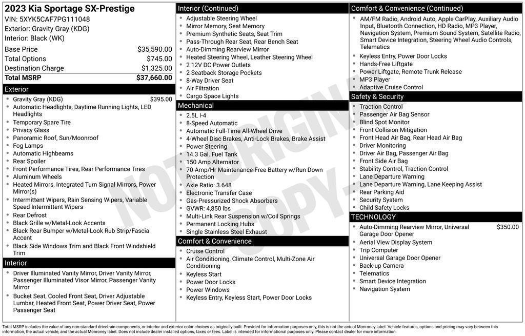 used 2023 Kia Sportage car, priced at $28,797