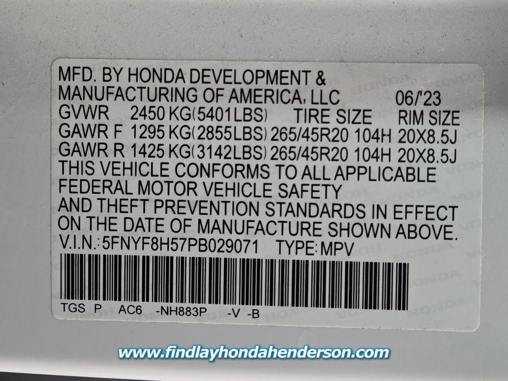 used 2023 Honda Passport car, priced at $30,984