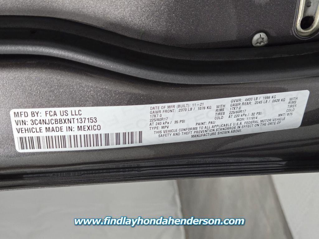 used 2022 Jeep Compass car, priced at $17,984