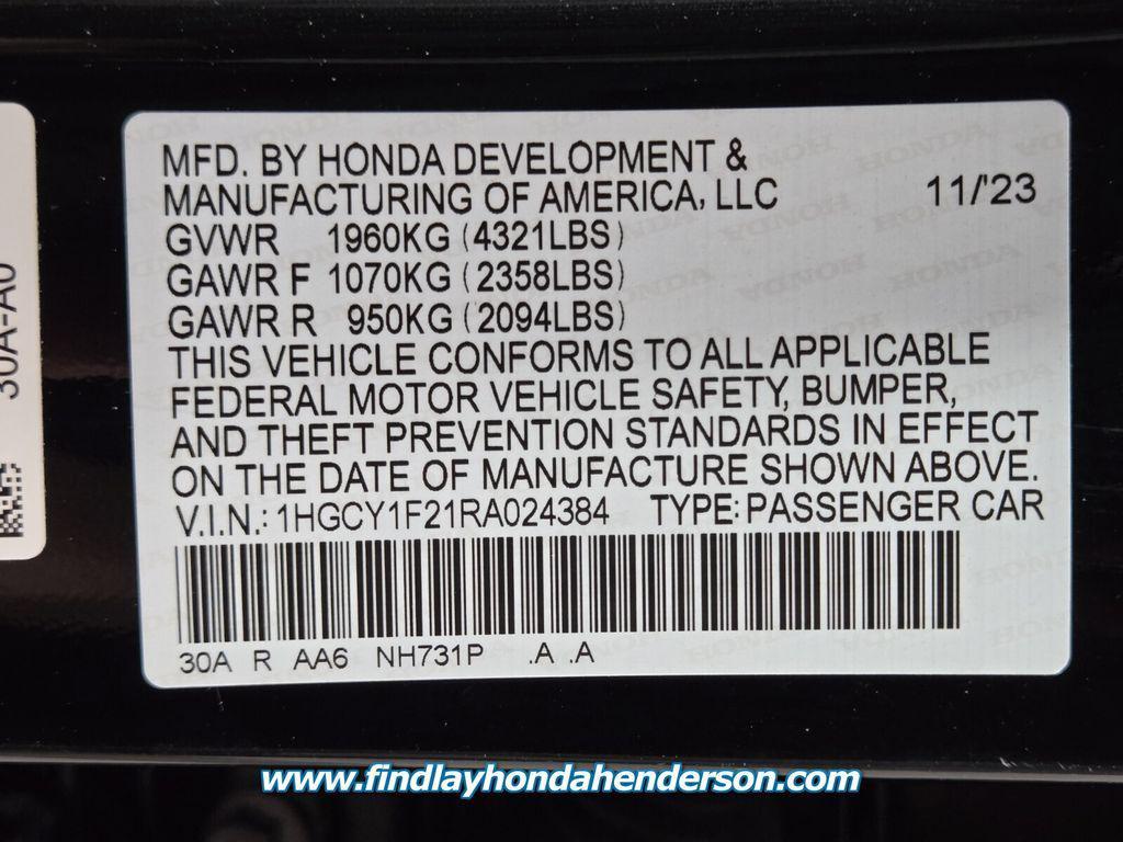 used 2024 Honda Accord car, priced at $25,483