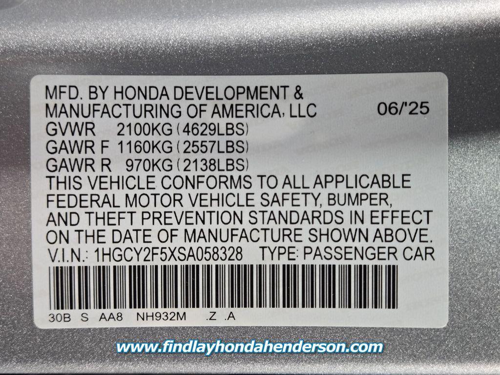 used 2025 Honda Accord Hybrid car, priced at $32,483