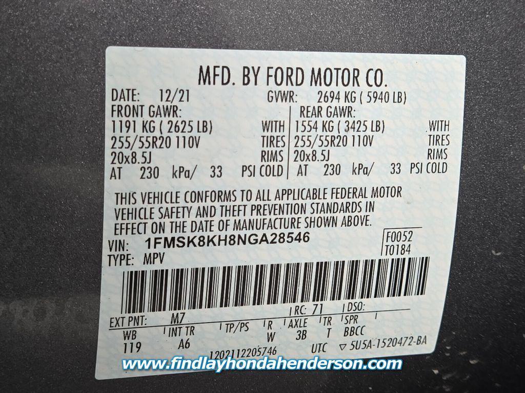 used 2022 Ford Explorer car, priced at $31,984