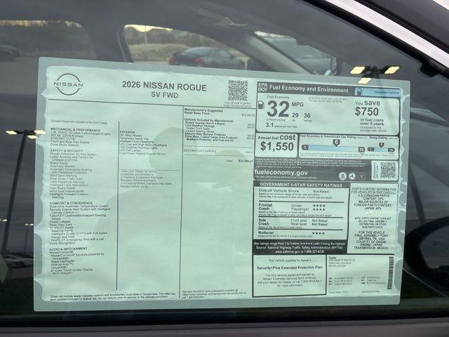 new 2026 Nissan Rogue car, priced at $29,900