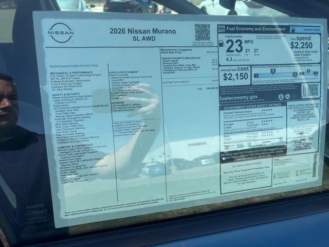 new 2026 Nissan Murano car, priced at $45,945