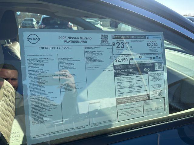 new 2026 Nissan Murano car, priced at $50,150