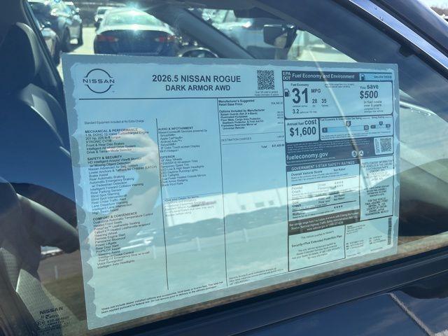 new 2026 Nissan Rogue car, priced at $33,925