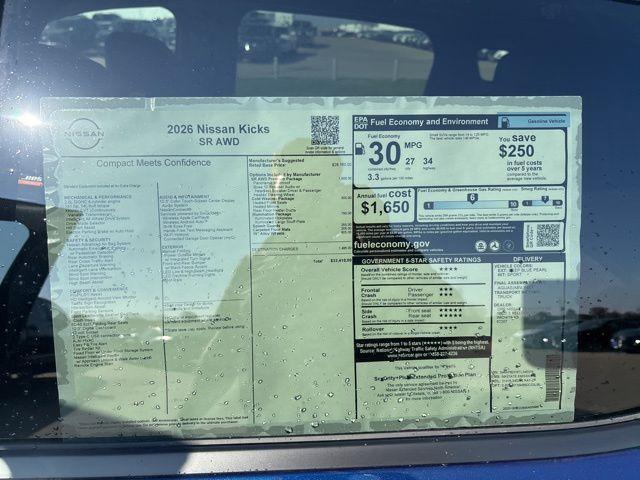 new 2026 Nissan Kicks car, priced at $32,410