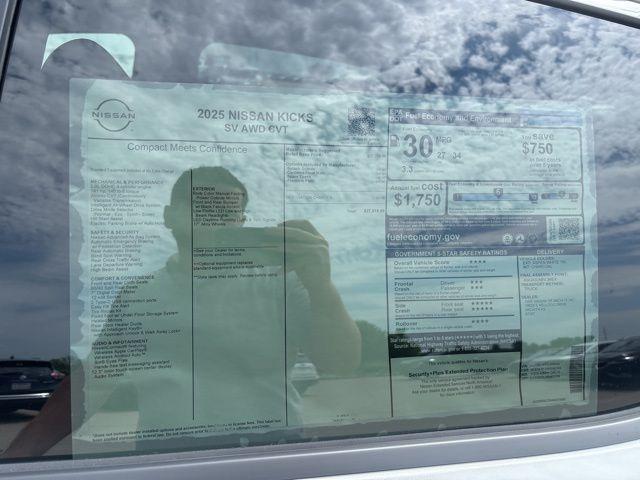 new 2025 Nissan Kicks car, priced at $24,810