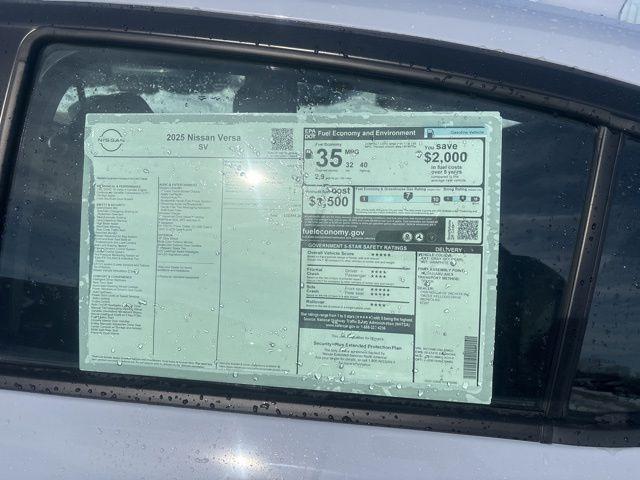 new 2025 Nissan Versa car, priced at $21,645
