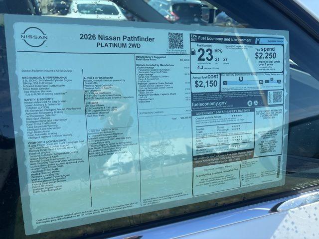 new 2026 Nissan Pathfinder car, priced at $50,800