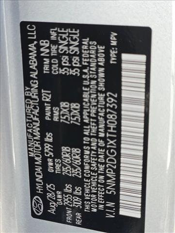 new 2026 Hyundai Santa Fe car, priced at $41,696