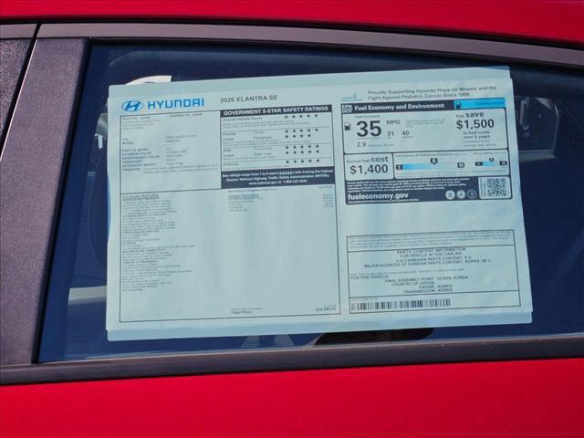 new 2026 Hyundai Elantra car, priced at $24,230