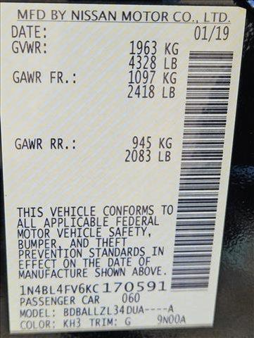 used 2019 Nissan Altima car, priced at $21,998