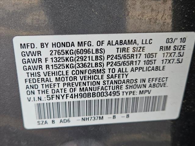 used 2011 Honda Pilot car, priced at $9,021