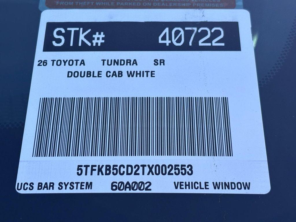 new 2026 Toyota Tundra car, priced at $42,922