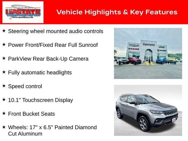 used 2022 Jeep Compass car, priced at $24,444