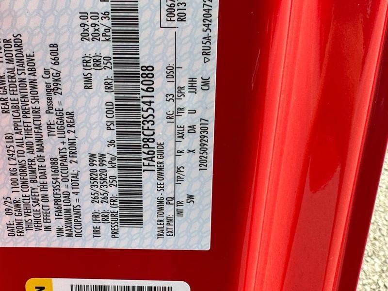 new 2025 Ford Mustang car, priced at $50,733