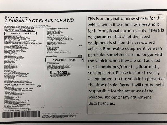 used 2024 Dodge Durango car, priced at $36,988