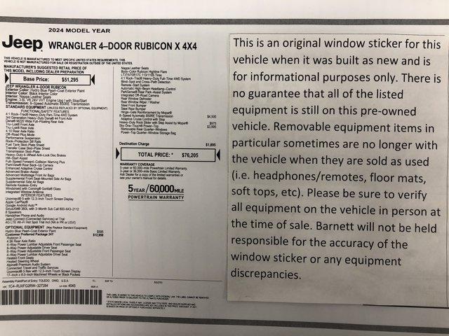 used 2024 Jeep Wrangler car, priced at $55,988