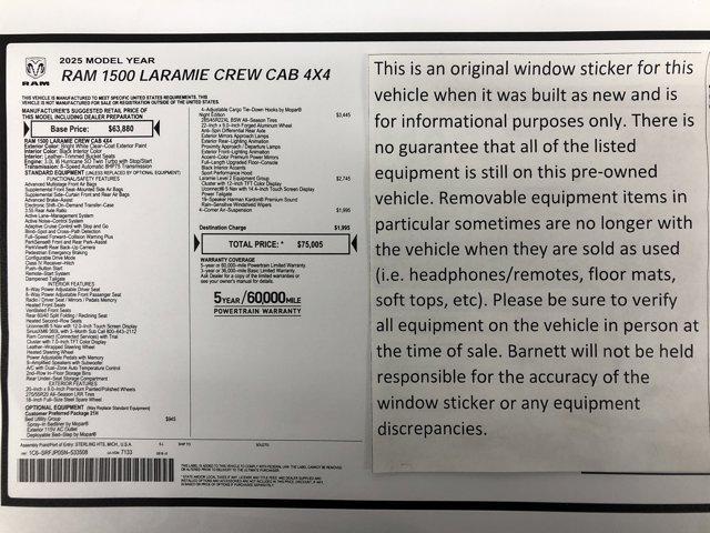 used 2025 Ram 1500 car, priced at $47,988