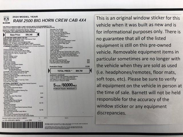 used 2024 Ram 2500 car, priced at $45,988