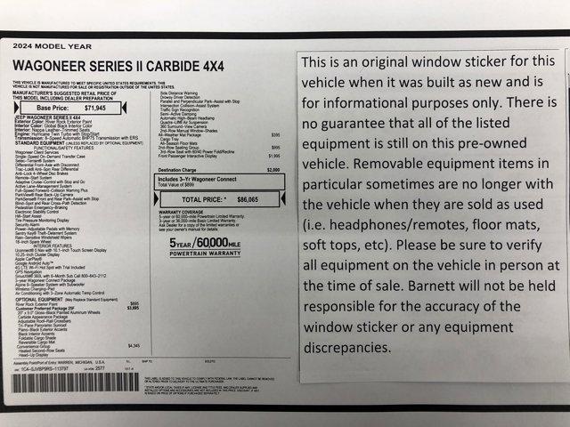 used 2024 Jeep Wagoneer car, priced at $61,950