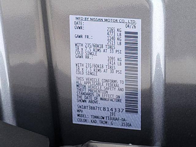 new 2026 Nissan Rogue car, priced at $30,102