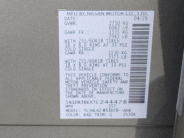 new 2026 Nissan Pathfinder car, priced at $41,644
