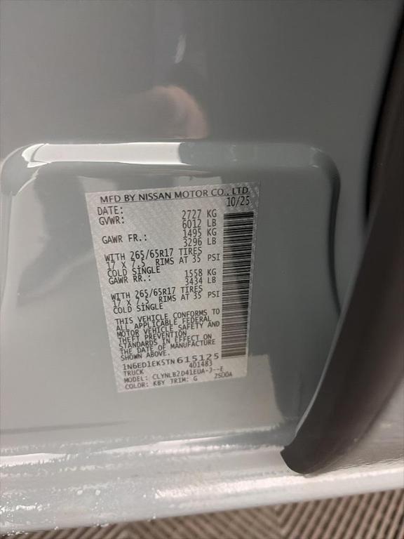 new 2026 Nissan Frontier car, priced at $43,365