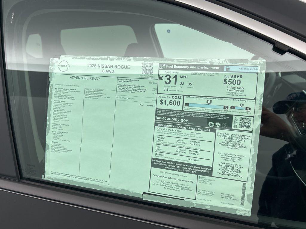 new 2026 Nissan Rogue car, priced at $32,510