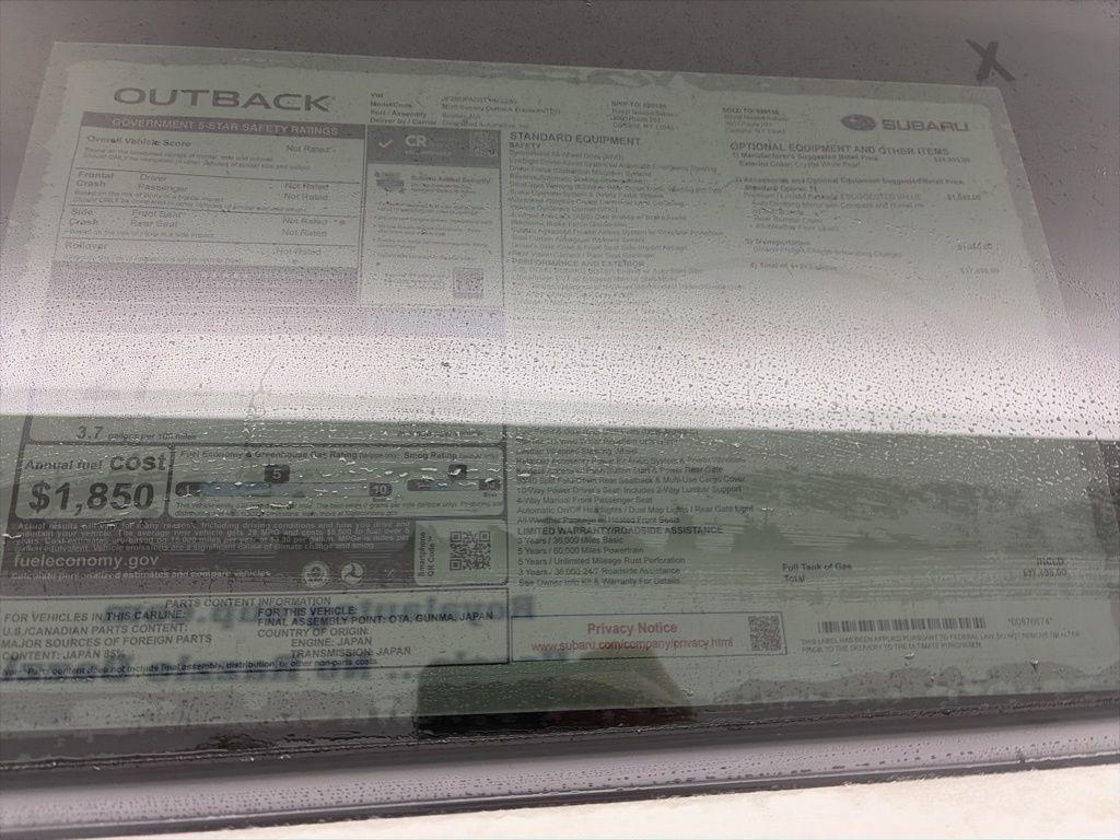 new 2026 Subaru Outback car, priced at $37,498