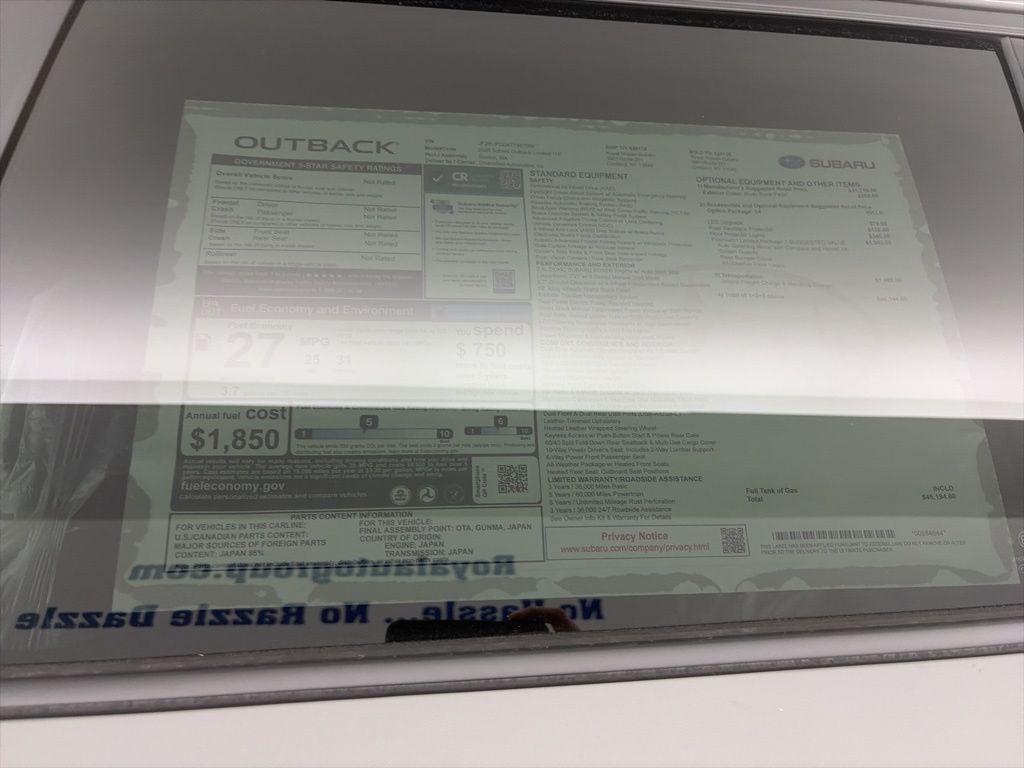 new 2026 Subaru Outback car, priced at $45,194