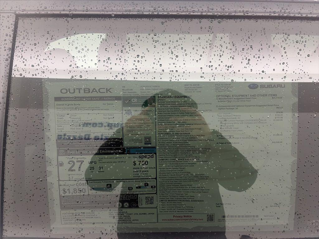 new 2026 Subaru Outback car, priced at $44,646