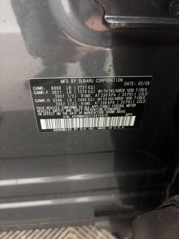 new 2026 Subaru Ascent car, priced at $50,962