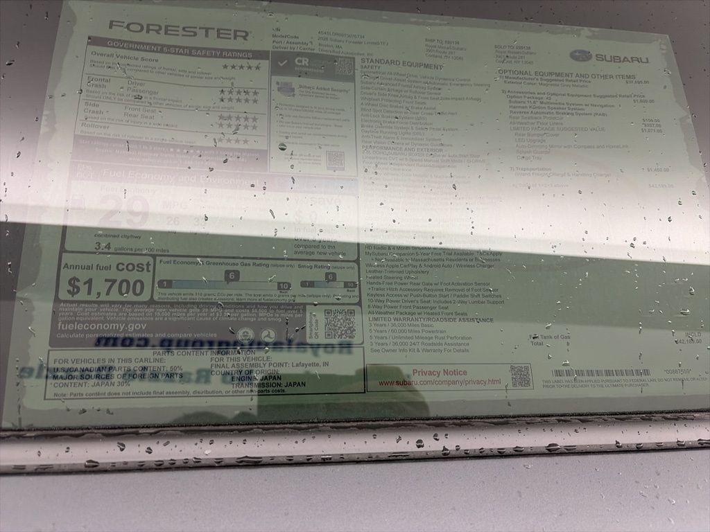 new 2026 Subaru Forester car, priced at $42,189