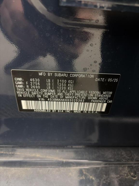 new 2025 Subaru Legacy car, priced at $36,286