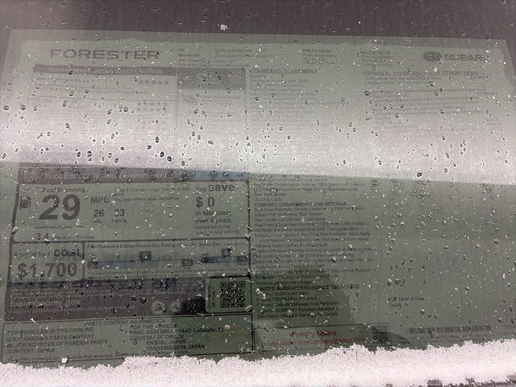 new 2026 Subaru Forester car, priced at $37,366