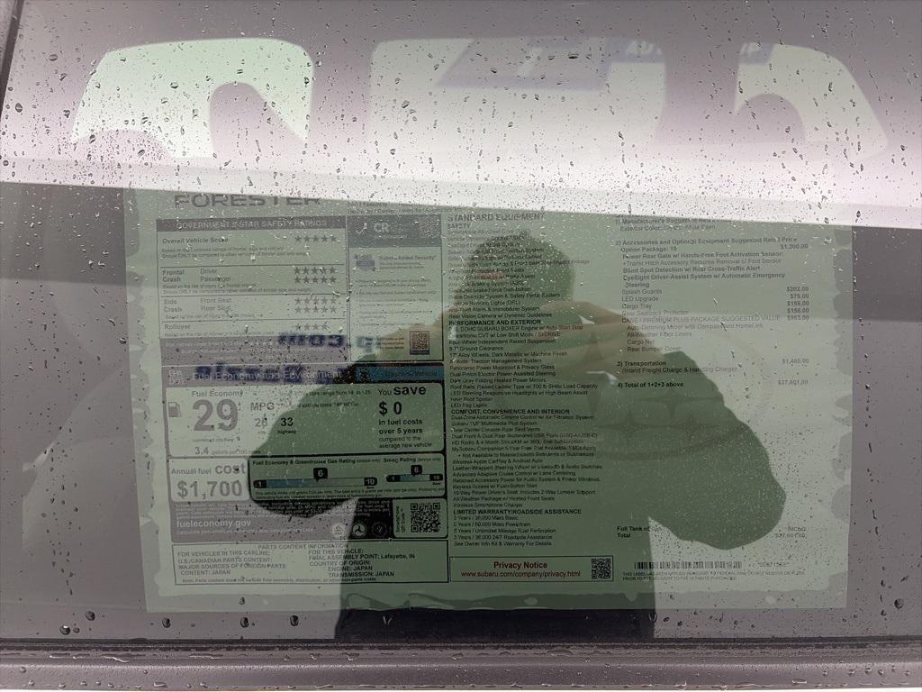 new 2026 Subaru Forester car, priced at $37,601