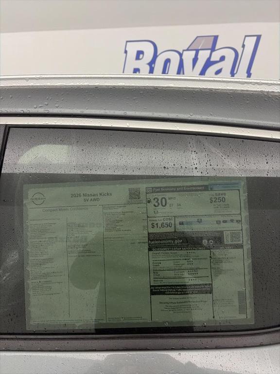 new 2026 Nissan Kicks car, priced at $29,485