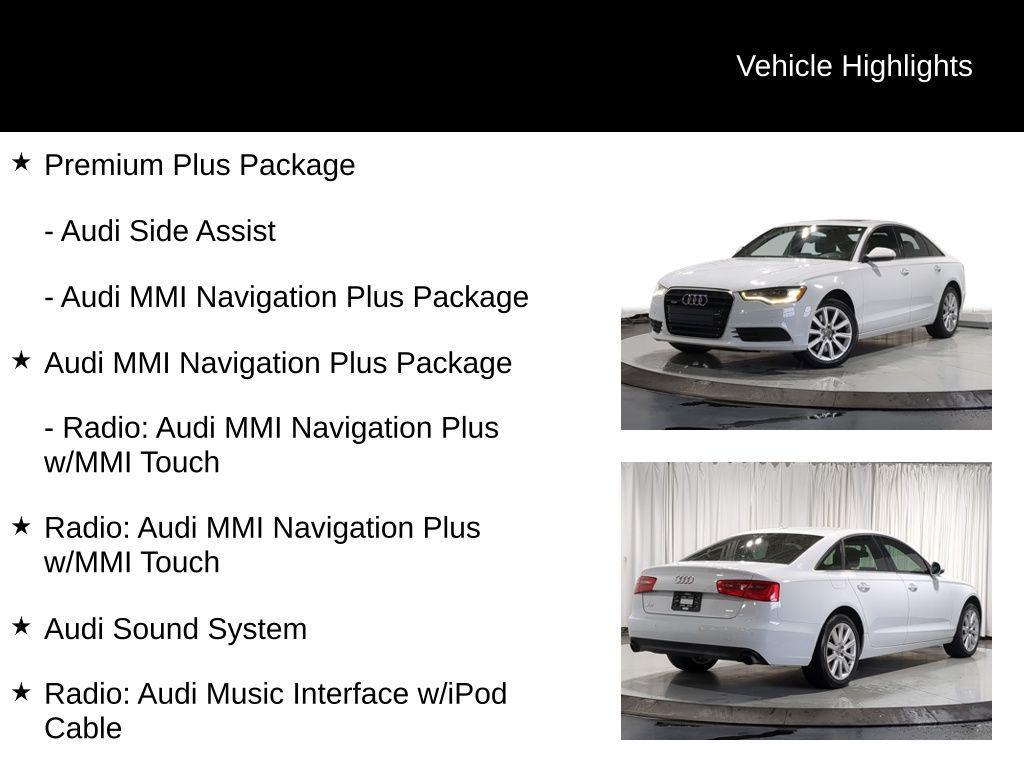 used 2015 Audi A6 car, priced at $9,650