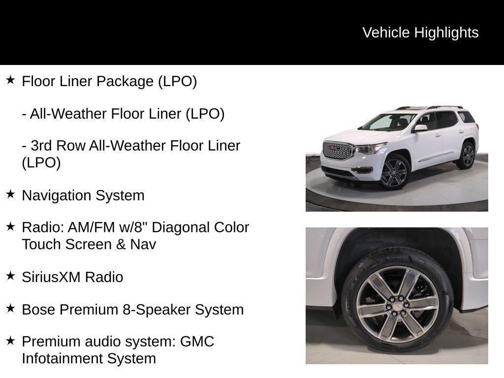 used 2019 GMC Acadia car, priced at $24,750
